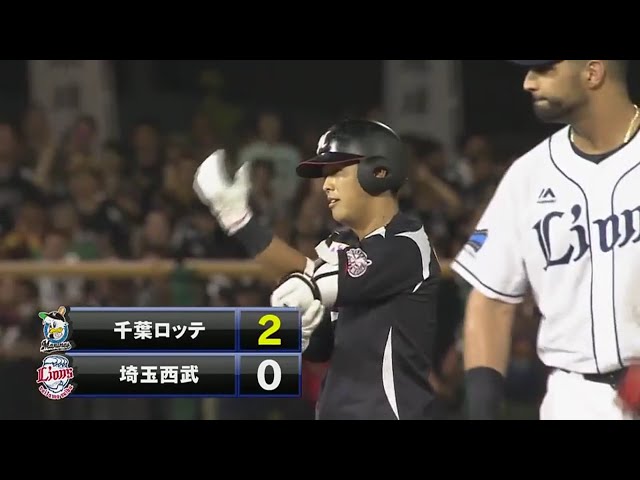 【2回表】マリーンズ・中村 左中間へタイムリー2ベースヒット!! 2017/6/27 L-M