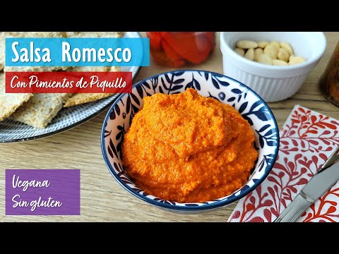 Salsa Romesco de Pimientos de Piquillo y Tomates Secados al Sol (Receta Fácil y Rápida)