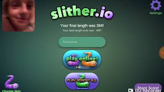 Играю в slither.io