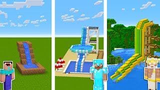 Minecraft NOOB vs PRO vs GOD : WATER PARK CHALLENGE in minecraft / Animation