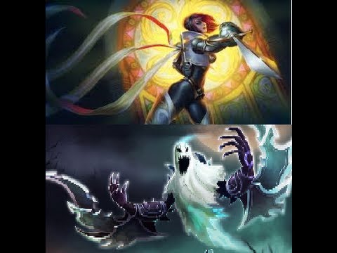 Fiora rides Nocturne into battle using her ultimate! LoL