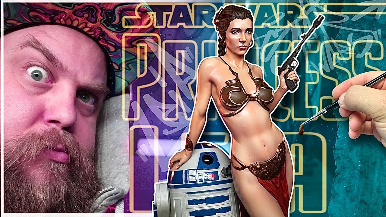 I Painted a Disney Princess - Slave Leia