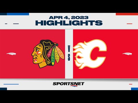 NHL Highlights | Blackhawks vs. Flames - April 4, 2023