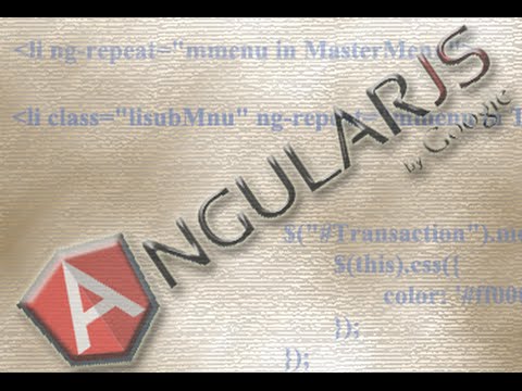 Creating Dynamic Menu From Json Using Angularjs