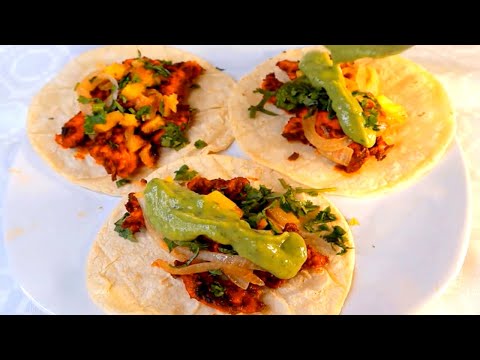 TACOS DE POLLO AL PASTOR - RECETA MUY FACIL  |  #iriscocinablog