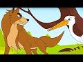 Aesop's Fables | The Wolf and the Crane | HooplaKidz