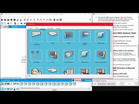 5.3.2.8 Packet Tracer - Examine the ARP Table