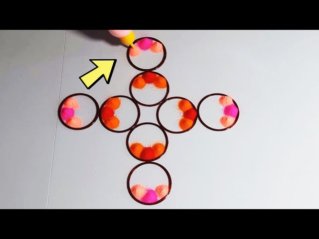 Colourful Rangoli Design by Deepika Pant - video 2