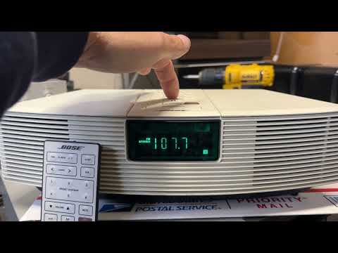 Bose Wave Radio AWR1-1W AM/FM Radio, AUX, Clock Radio White w/ Remote Tested (SEE VIDEO) image 11