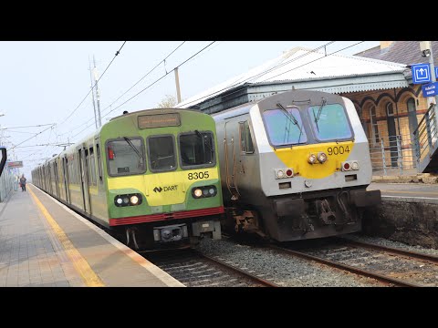 Enterprise Train 9004 + 201 Class Loco Number 227 - Malahide Station, Dublin