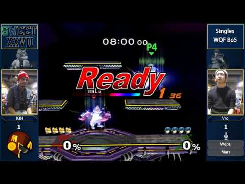 SWEET 27 - KJH (Fox) vs Vro (Marth) - SSBM WQF