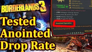 Tested Anointed Drop Rate Luck Borderlands 3 Legendary Weapon Graveward Farm Flak