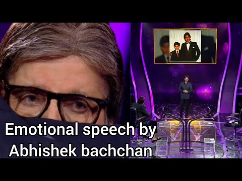 Emotional speech by Abhishek Bachchan/Amitha Bachchan 80th birthday surprise gift at KBC show/
