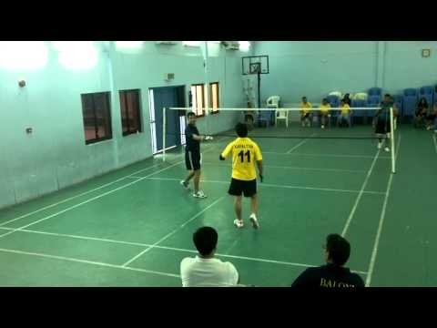 SPORTICA 2013- BADMINTON CHAMPIONSHIP- MEN FINAL - Set 01.