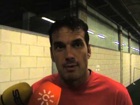 Esteban UD Almería) tras eliminar a Las Palmas