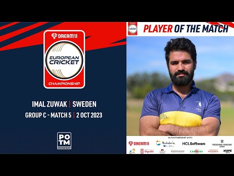 POTM: I.Zuwak - SWE vs EST | Highlights | Dream11 ECC23 | 2 Oct 2023 | ECC23.033