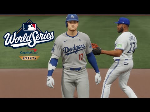 Dodgers vs Blue Jays - World Series 2025 Game 2 Full Game Highlights (MLB The Show 25 Sim)