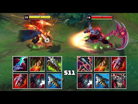 PANTHEON vs KAYN S11 NEW ITEMS FULL BUILD FIGHTS & Best Moments!