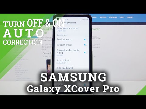 How to Manage Auto Correction on SAMSUNG Galaxy XCover Pro – Use Text Correction