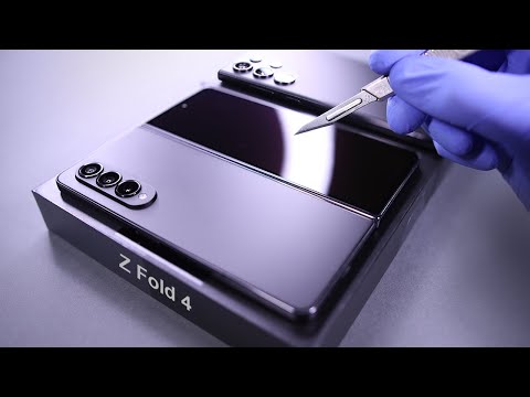 Samsung Galaxy Z Fold 4 Unboxing VS S23 Ultra - ASMR