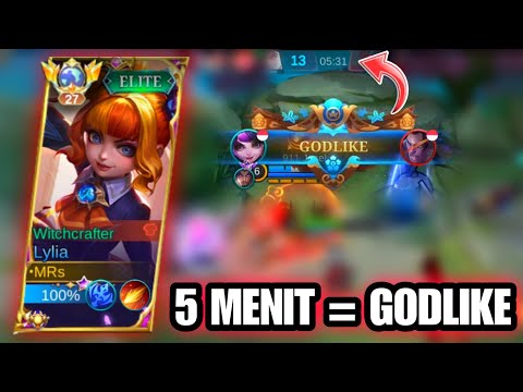GINI CARA MAIN LYLIA 5 MENIT 7 KILL!! | BUILD LYLIA TERSAKIT 2023 - Lylia Gameplay