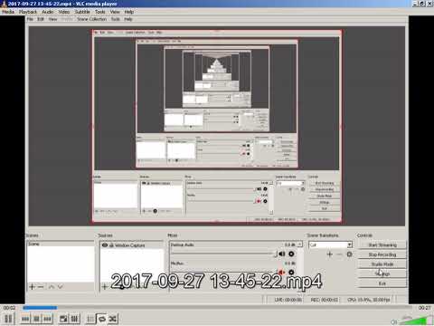 2017-09-27 -- OBS Studio Configuration to Capture Full Screen Including Window Title and System Menu