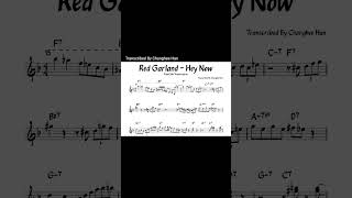 Red Garland - Hey Now Piano Solo Transcription