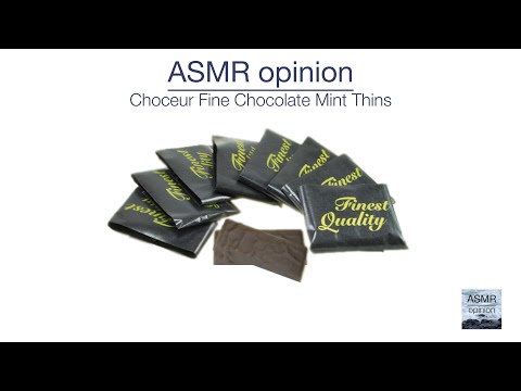 Choceur Fine Chocolate Mint Thins | ASMR review #10