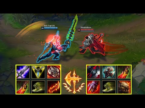 LOL Funny : AATROX Full Damage vs DARIUS Full Damage | LUXUBU