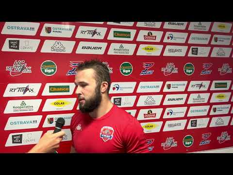 16. 8. 2022: Vojtěch Střondala po utkání HC RT TORAX Poruba 2011 – HKM Zvolen (3:2pp)