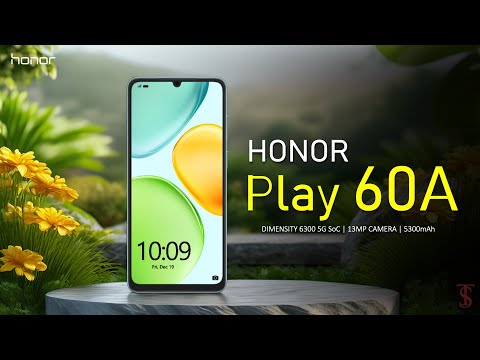 Honor Play 60A Price, Official Look, Design, Specifications, Camera, Features | #HonorPlay60A