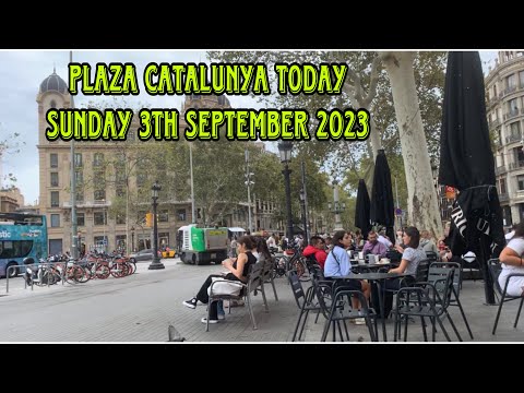 🇪🇸 REVISÃO || PLAZA CATALUNYA HOJE, 3 DE SETEMBRO DE 2023 .
