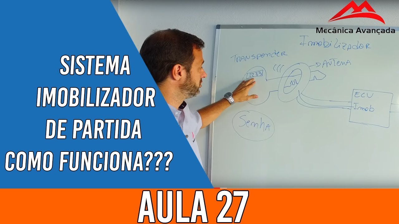 Aula 27 Sistema imobilizador de partida como funciona???