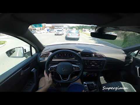 2021 Volkswagen Tiguan R Line 4motion 2.0 TDI DSG (150 hp) Test drive POV by Supergimm
