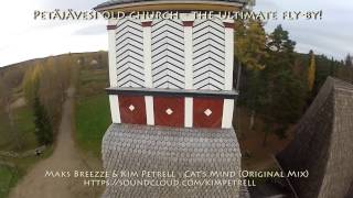 preview picture of video 'Fly-by footage of Petäjävesi Old Church (Unesco Heritage Landmark)'