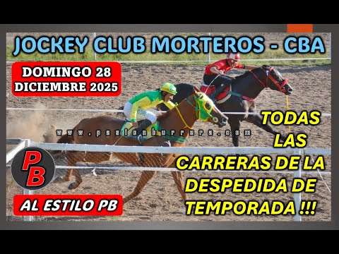 CARRERAS JOCKEY CLUB MORTEROS - CORDOBA (28-12-2025)
