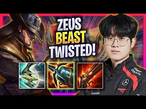 ZEUS IS A BEAST WITH TWISTED FATE! - T1 Zeus Plays Twisted Fate TOP vs Gragas! | Season 2024