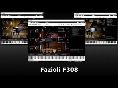 Sound comparison VSL Synchron Fazioli F308, Yamaha CFX and Steinway D-274