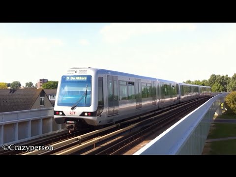 RET Metro Type B na (1e) Midlife revisie - aankomst Hoogvliet naar De Akkers!