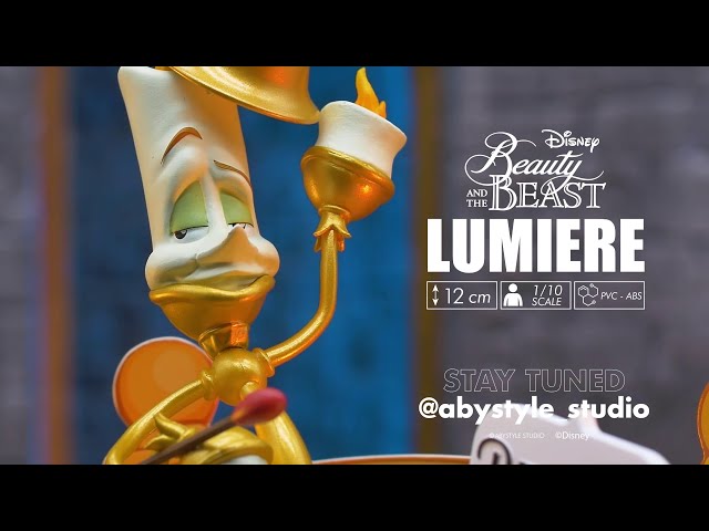 Figura Lumière La Bella Y La Bestia Disney Princess Be Our Guest Diorama 14 Cms video