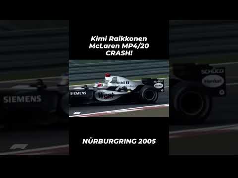 RAIKKONEN KIMI EUROPE 2005 GP CRASH SUSPENSION FAILURE