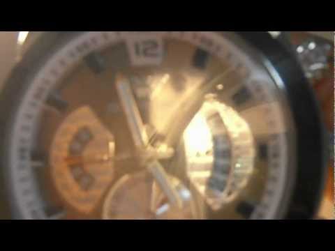 Exquisite Round Dial Rubber Band Men's Wrist Watch with Date Display-Black