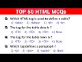 HTML MCQ Questions and Answers | HTML MCQs for Exams and Interview