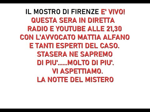 IL MOSTRO DI FIRENZE E' ANCORA VIVO!- 30   GENNAIO 2026