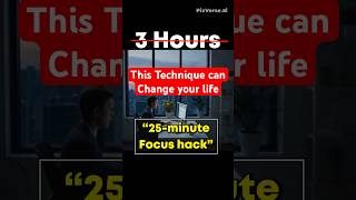 This 25 minute Pomodoro focus hack can Change your life! #shorts #pomodoro