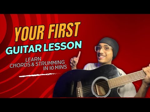 Guitar Lesson 1 | Learn Open Chords & Strumming Pattern
