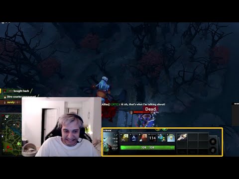 "AH! Unlucky Game"- Arteezy reaction when his Courier dies immediately after buying Divine
