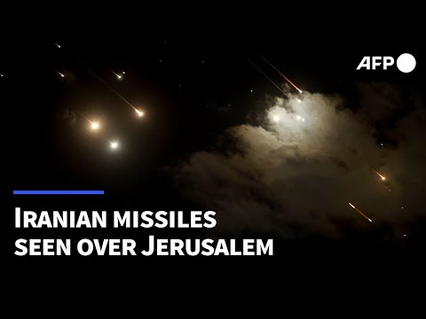 Missiles pass over Jerusalem as Iran attacks Israel | AFP