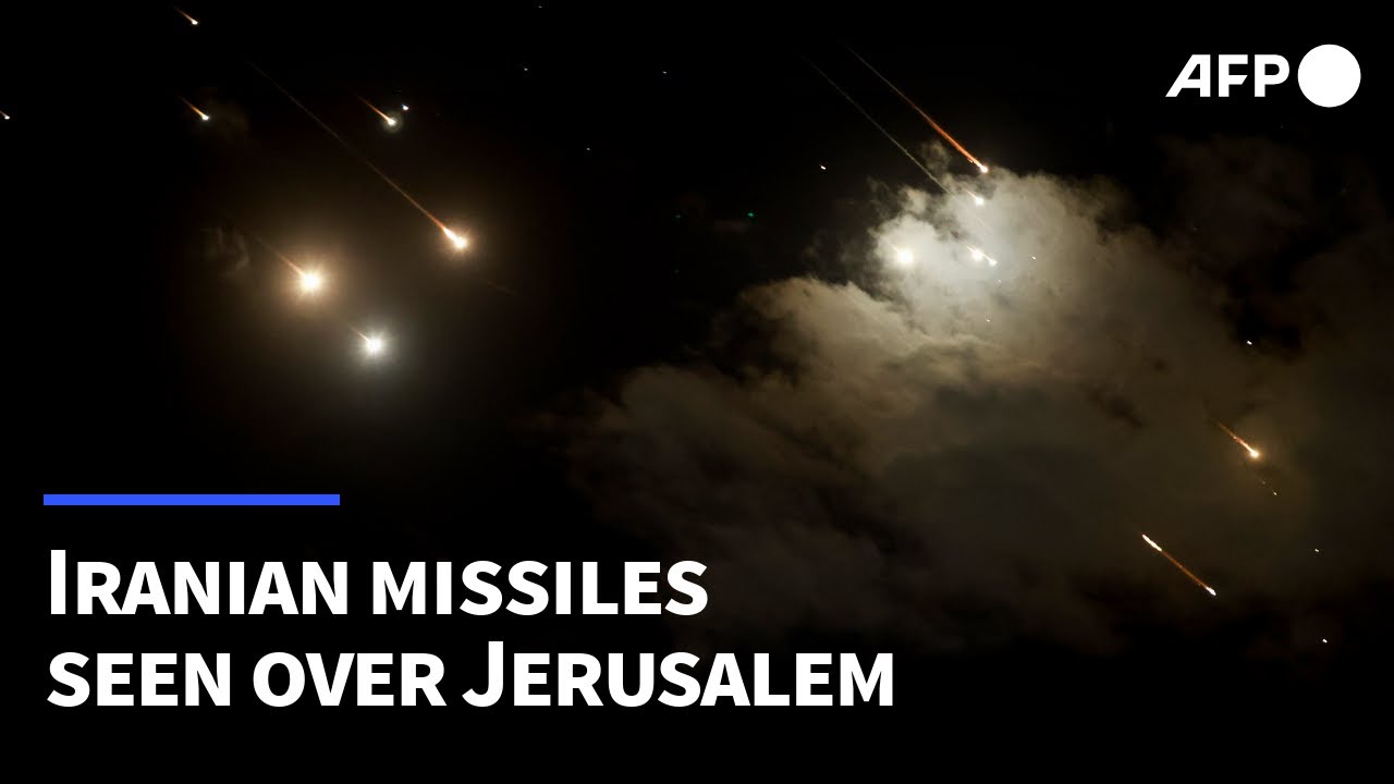 Missiles pass over Jerusalem as Iran attacks Israel | AFP