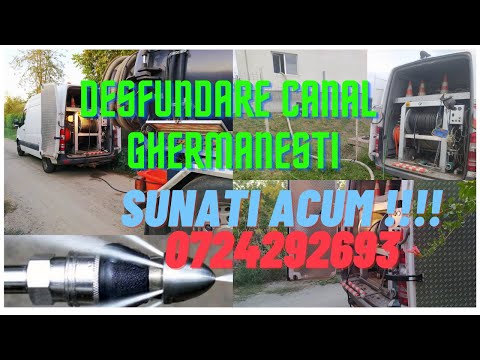 desfundare canal Ghermanesti 🌪🚐 📱 SUNATI ACUM 0724292693 📱curatare drenaj si decolmatari Ghermanesti